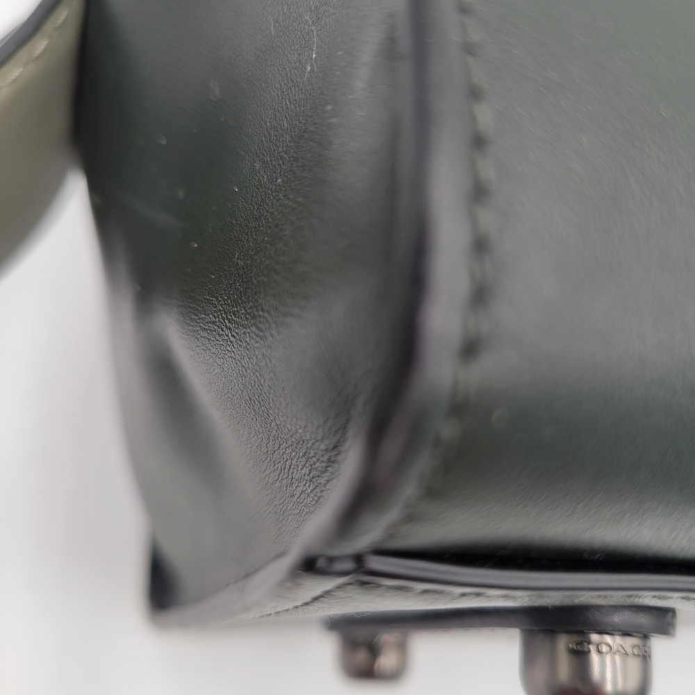 Coach 1941 Glovetanned Leather Rogue 30, Pine, interior w/ Floral print - Picture 6 of 16